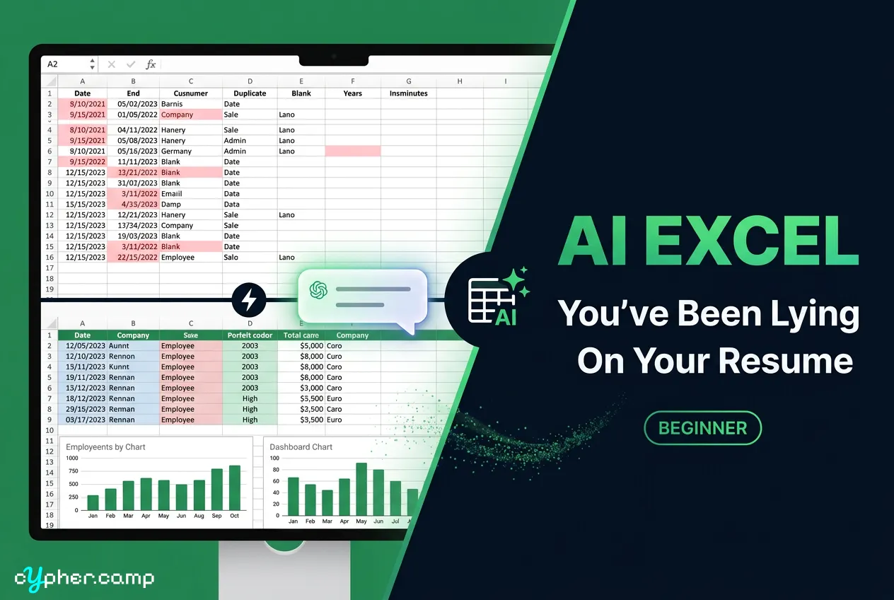 You've Been Lying on Your Resume: AI Excel That Makes Your Old Skills Embarrassing