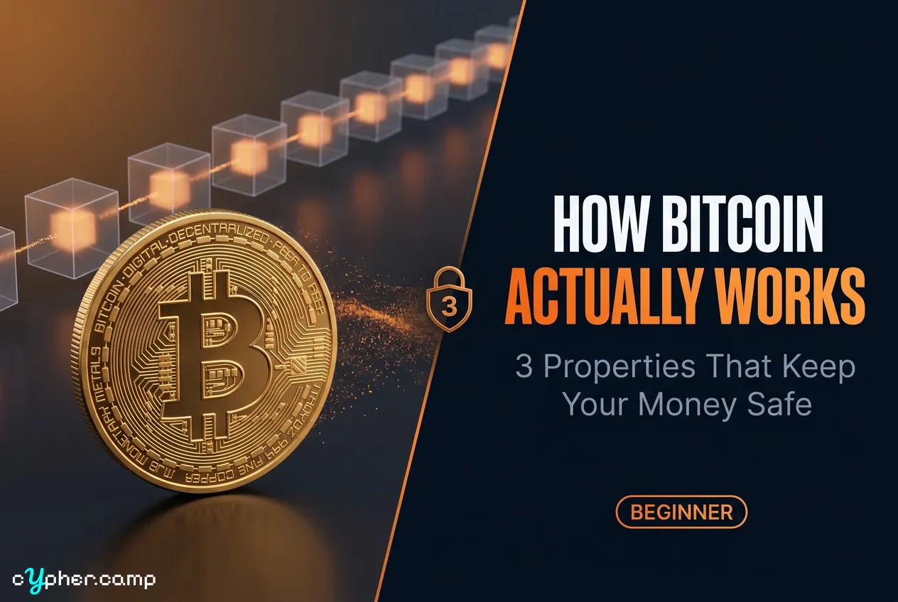 How Bitcoin Actually Works: 3 Properties That Keep Your Money Safe