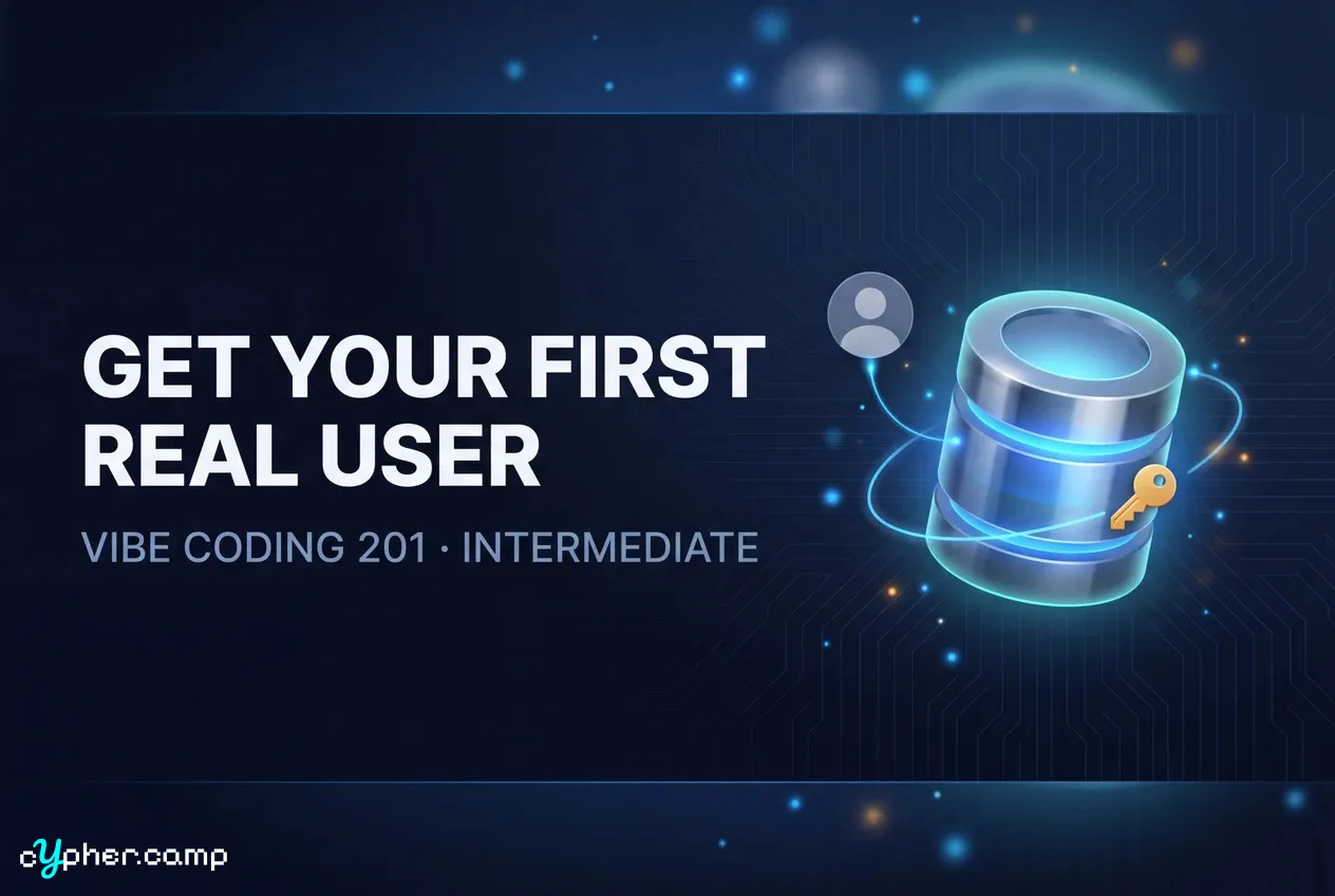 Vibe Coding 201: Get Your First Real User